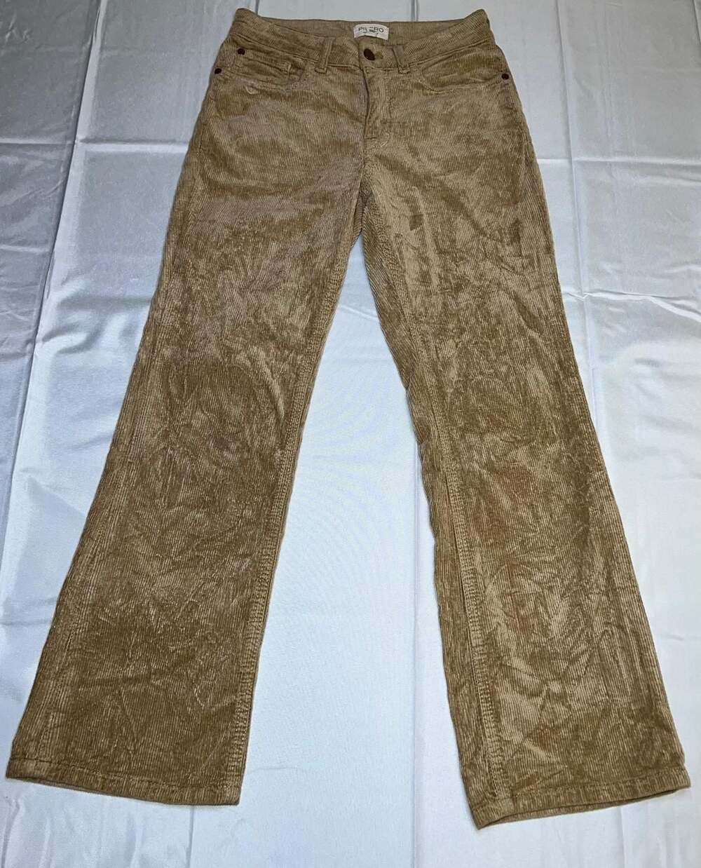 Pilcro and the Letterpress Floral Etched Corduroy Flare Pants Size 27